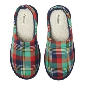 NEW Plain Dearfoams Family Bear Matching Comfort Slippers size W 5/6 Men 3/4